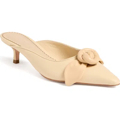 Cinq À Sept Layla Knotted Rose Mule In Neutral