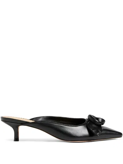 Cinq À Sept Layla Rose-detail Heel Mules In Black