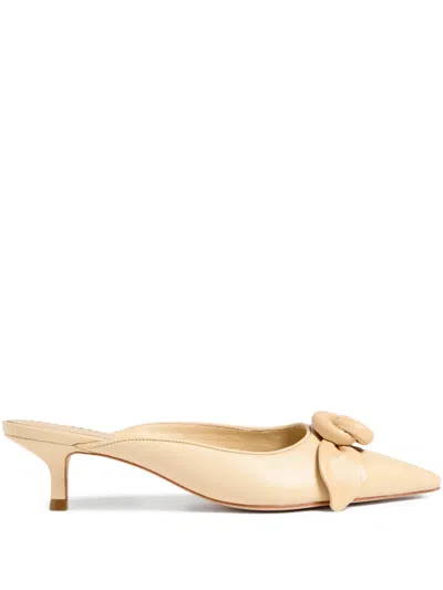 Cinq À Sept Layla Rose-detail Heel Mules In Multi