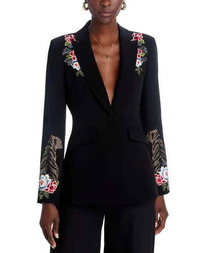Cinq À Sept Cinq A Sept Le Beau Tigre Cheyenne Blazer In Black/multi