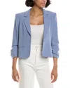 Cinq À Sept Cinq A Sept Le Petit Khloe Cropped Blazer In Blue