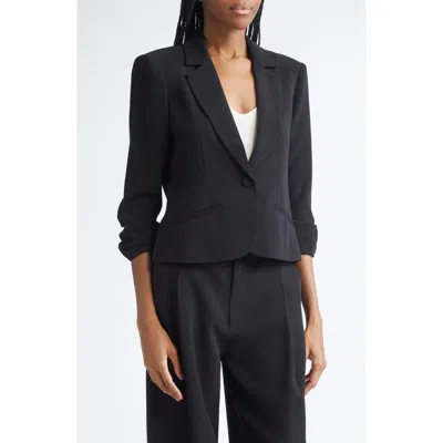 Cinq À Sept Le Petit Khloe Crop Blazer In Black
