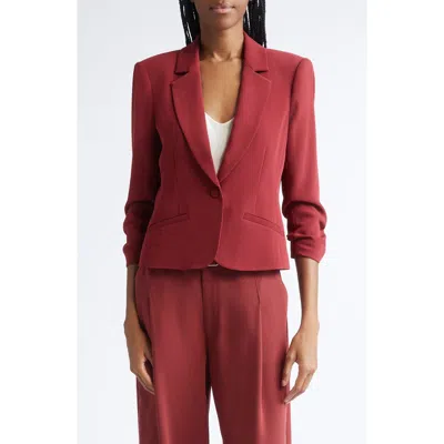 Cinq À Sept Le Petit Khloe Crop Blazer In Brown