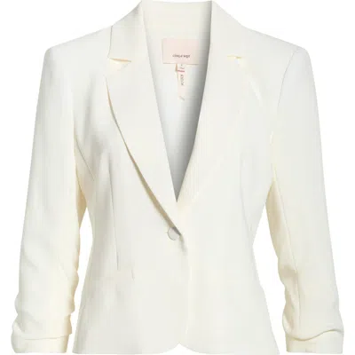 Cinq À Sept Le Petit Khloe Crop Blazer In White