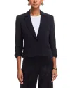 Cinq À Sept Cinq A Sept Le Petit Khloe Cropped Blazer In Blue
