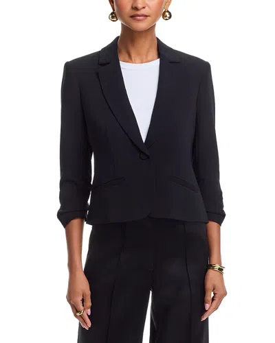 Cinq À Sept Cinq A Sept Le Petit Khloe Cropped Blazer In Blue