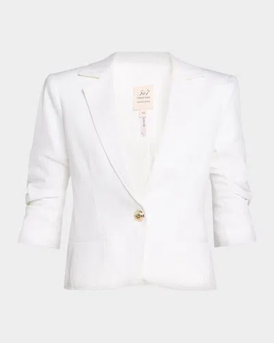 Cinq À Sept ​le Petit Khloe Denim Blazer In White