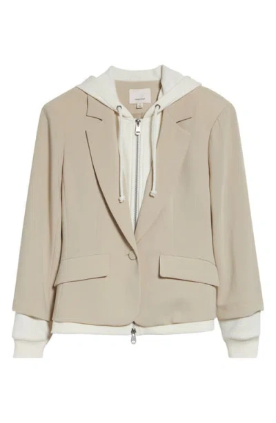 Cinq À Sept Le Petite Khloe Zip-up Hoodie Blazer In Multi