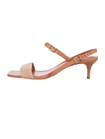 Pre-owned Cinq À Sept Leather Sandals In Neutrals