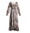 Cinq À Sept Leigh Floral-print Ruffle Maxi Dress In Multi