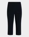 Cinq À Sept Lemonis Pintuck Capri Pants In Blue