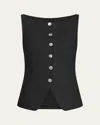 Cinq À Sept Lemonis Tailored Crepe Vest