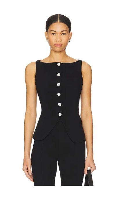 Cinq À Sept Lemonis Vest In Black
