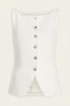 Cinq À Sept Lemonis Vest In Ivory