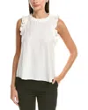 Cinq À Sept Lenore Silk Top In White