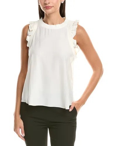 Cinq À Sept Lenore Silk Top In White