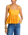 Cinq À Sept Cinq A Sept Lilwen Tiered Top In Papaya