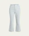 Cinq À Sept Linda Melange Ankle Pants In Kettle Pond White