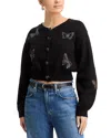 Cinq À Sept Cinq A Sept Lisette Butterfly Cardigan Sweater In Black Multi