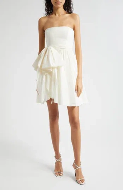 Cinq À Sept Liv Strapless Dress In Ivory
