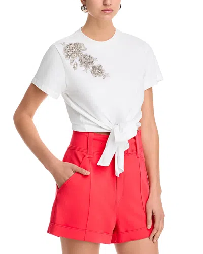 Cinq À Sept Cinq A Sept Liya Embellished Tee In White