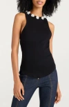 Cinq À Sept Lizzie Sequin Dot Tank