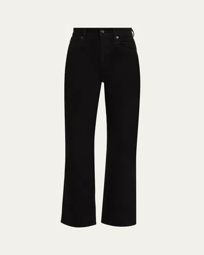 Cinq À Sept London High-rise Straight Jeans In Black