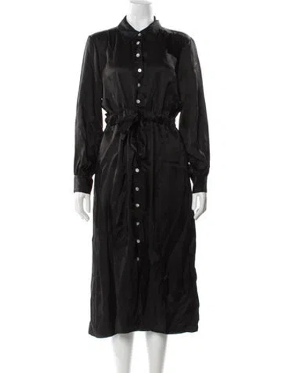 Pre-owned Cinq À Sept Long Dress In Black