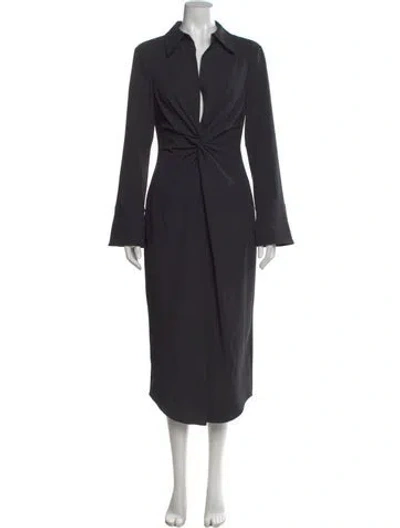 Pre-owned Cinq À Sept Long Dress In Black
