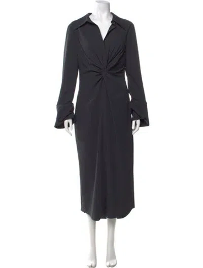 Pre-owned Cinq À Sept Long Dress In Gray