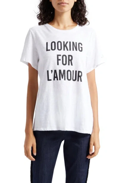 Cinq À Sept Looking For L'amour Graphic T-shirt In White
