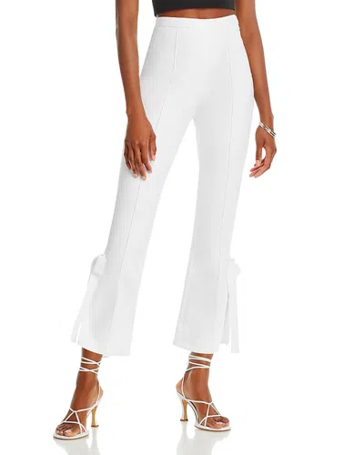 Cinq À Sept Cinq A Sept Lou Cropped Side Tie Pants In White