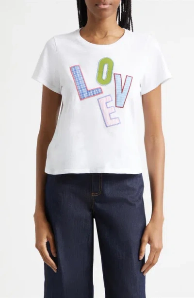 Cinq À Sept Cinq A Sept Love Collage Patch T Shirt In White