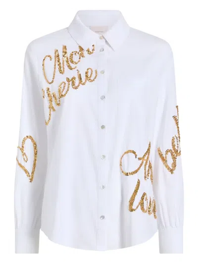 CINQ À SEPT LOVELETTER BLOUSE