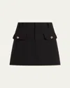 Cinq À Sept Lovina A-line Mini Skirt In Black