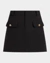 Cinq À Sept Lovina A-line Mini Skirt In Black
