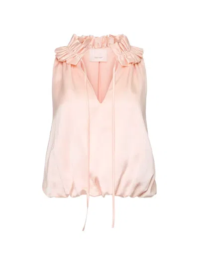 Cinq À Sept Cinq A Sept Lucianna Silk Top In Pink
