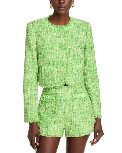 Cinq À Sept Cinq A Sept Lucie Boucle Audette Jacket In Thistle Green