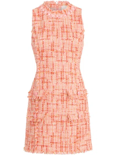 Cinq À Sept Lucie Boucle Ellisella Dress In Pink