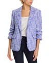 Cinq À Sept Cinq A Sept Lucie Boucle Khloe Blazer In Honey Lavender Multi