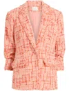 Cinq À Sept Lucie Boucle Khloe Blazer In Pink
