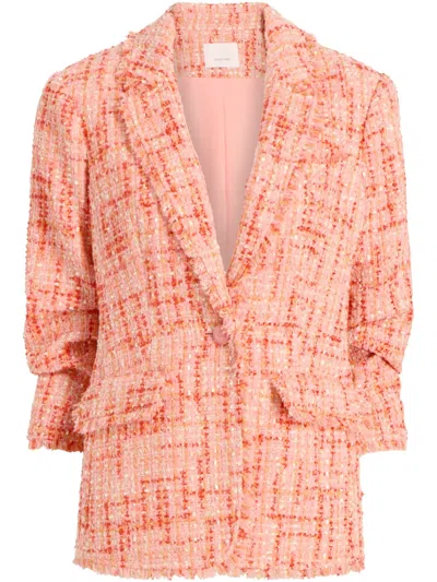 Cinq À Sept Lucie Boucle Khloe Blazer In Pink