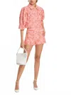 Cinq À Sept Lucie Boucle Racquel Shorts In Pink In Pink