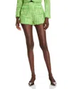 Cinq À Sept Cinq A Sept Lucie Boucle Racquel Shorts In Thistle Green Multi