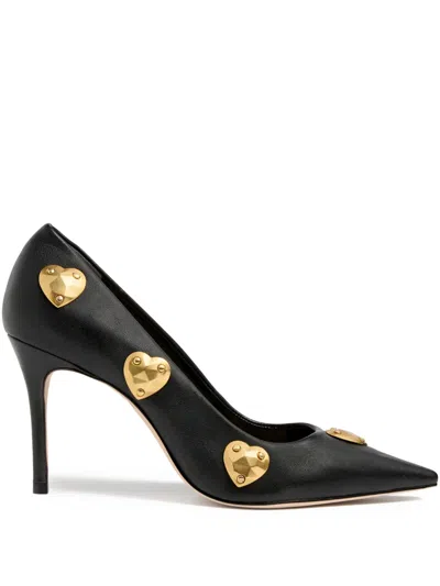 Cinq À Sept Luna Hearts Pumps In Black