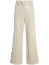 Cinq À Sept Lurex Linen Vassi Trousers In Neutrals