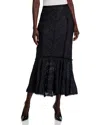 Cinq À Sept Cinq A Sept Maceio Textured Midi Skirt In Black