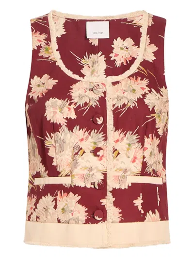 CINQ À SEPT MAE BOUQUET ROWENA BLOUSE
