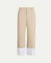 Cinq À Sept Maesa Trousers In Khaki White