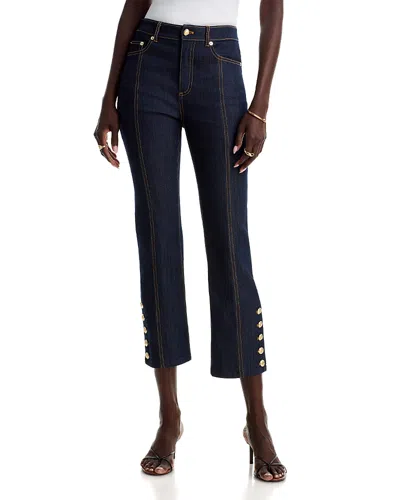 Cinq À Sept Cinq A Sept Maggie High Rise Crop Jeans In Indigo In Blue